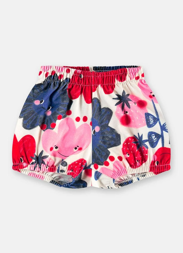 Três e Já - Conjunto Tulipa Blusa Shorts Branco 4