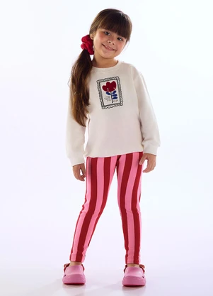 Três e Já - Conjunto Tulipa Blusão Calça Branco - TRÊS E JÁ