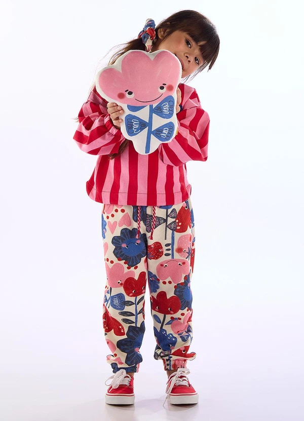 Três e Já - Conjunto Tulipa Inverno Rosa 2