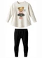Carinhoso - Conjunto Ursinha com Pérolas Off White - variação: Off White