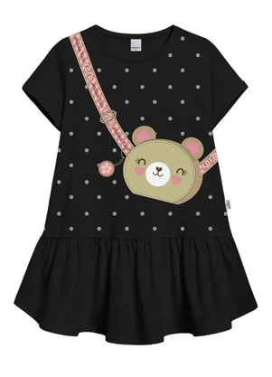 Malwee Kids - Conjunto Ursinho em Pelúcia Preto - MALWEE KIDS