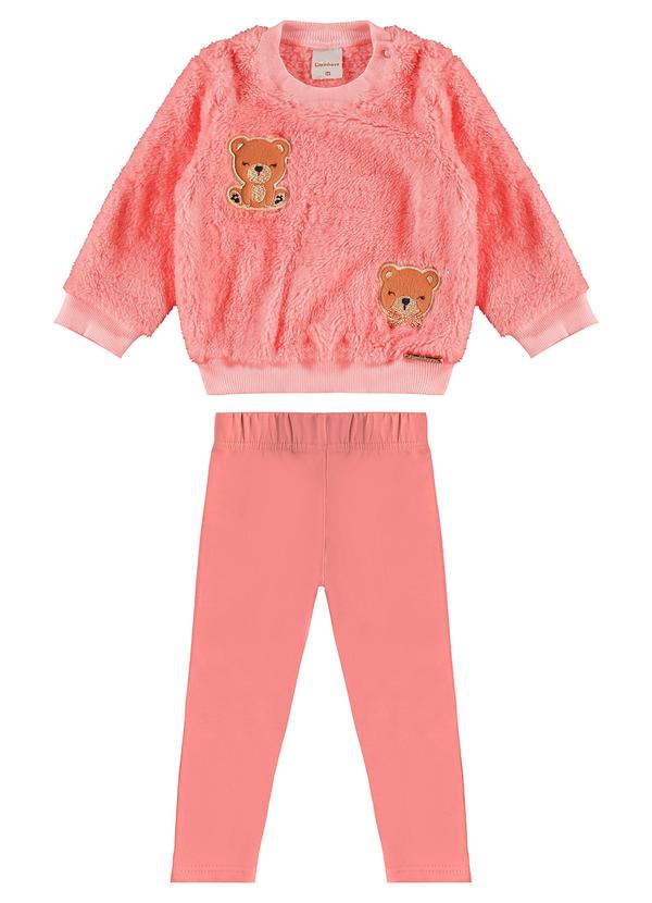 Carinhoso - Conjunto Ursinho em Pelúcia Rosa 1