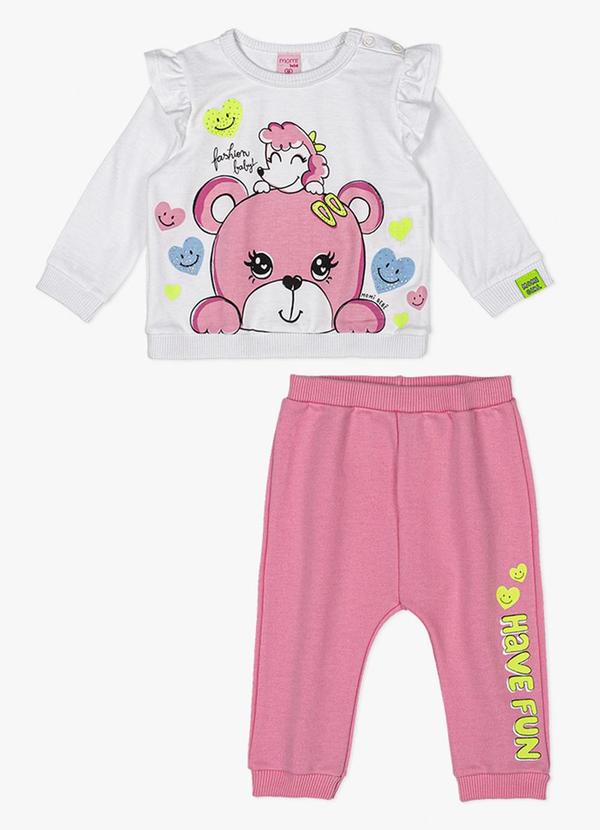 Momi - Conjunto Ursinho Rosa
