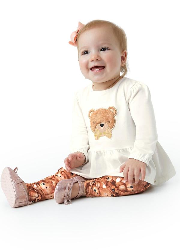 Carinhoso - Conjunto Ursinhos em Cotton Bege