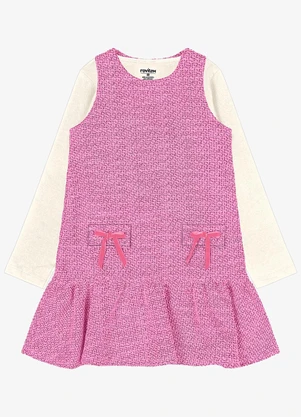 Trick Nick - Conjunto Vestido com Blusa Rosa - TRICK NICK