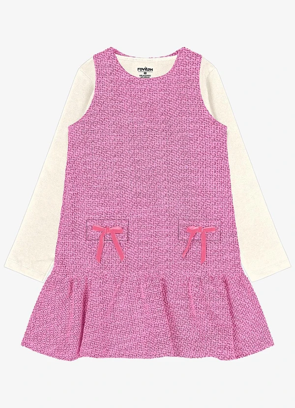 Trick Nick - Conjunto Vestido com Blusa Rosa