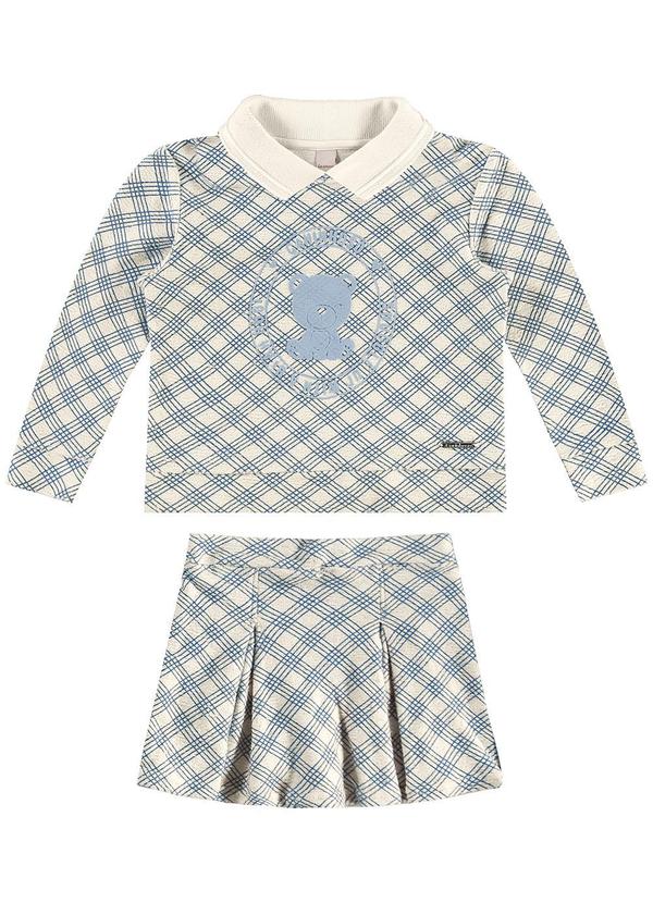 Carinhoso - Conjunto Xadrez Bear Menina Azul 2