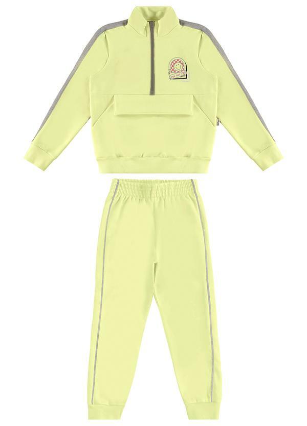 Malwee Kids - Conjunto You Got This em Moletom Amarelo