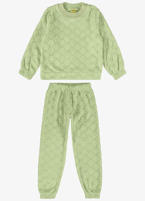 Rovi Kids - Conjuto Infantil Blusão com Calça Verde 1