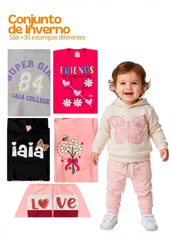 Rosa Azul - Kit 2 Conjuntos Sortido Menina Multicolorido
