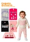 Rosa Azul - Kit 3 Conjuntos Sortido Menina Multicolorido - variação: Multicolorido