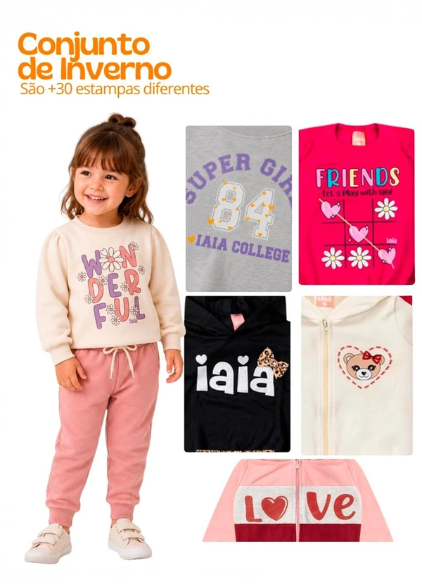 Rosa Azul - Kit 3 Conjuntos Sortido Menina Multicolorido