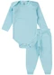 Rovitex - Kit Body Bebê Canelado 2 Peças Rosa - variação: Azul