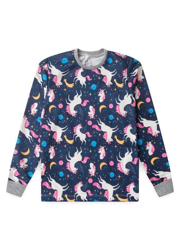 Atelie da Crianca - Moletom Infantil Unicórnio Azul 2