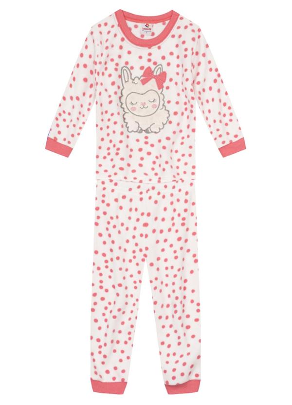 Brandili - Pijama Infantil Menina de Ovelhinha Bege