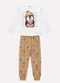 Kyly - Pijama Infantil Menina Brilha no Escuro Branco - variação: Branco