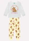 Kyly - Pijama Infantil Menina Capivara Cinza - variação: Cinza