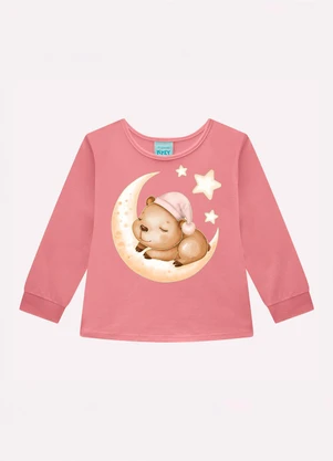Kyly - Pijama Infantil Menina Capivara Rosa - KYLY