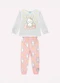 Kyly - Pijama Infantil Menina Coelinho Cinza - variação: Cinza