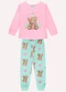 Kyly - Pijama Infantil Menina Ursinho Rosa - variação: Rosa