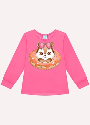 Kyly - Pijama Infatil Menina Donuts Rosa - KYLY