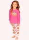 Kyly - Pijama Infatil Menina Donuts Cinza - variação: Rosa