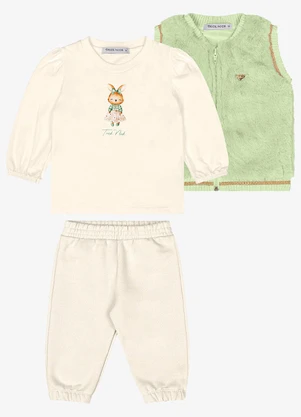 Trick Nick - Trijunto, Blusa com Calça e Colete Verde - TRICK NICK