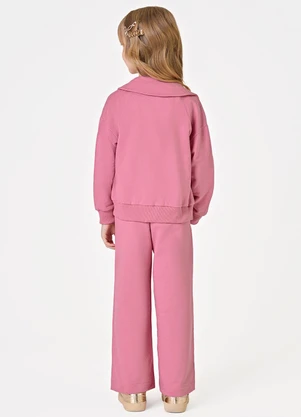 Trick Nick - Trijunto Jaqueta Blusa Calça Moletom Rosa - TRICK NICK