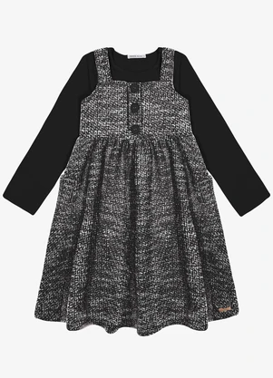 Trick Nick - Vestido com Blusa Preto - TRICK NICK