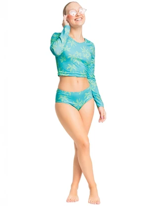 Gloss - Biquíni Manga Longa Fps +50 Azul - GLOSS