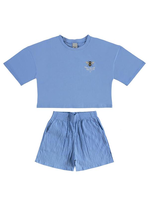 Malwee Kids - Conjunto Adoce Sua Vida Teen Azul