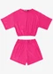 Minty - Conjunto Blusa com Shorts Feminino Verde - variação: Rosa