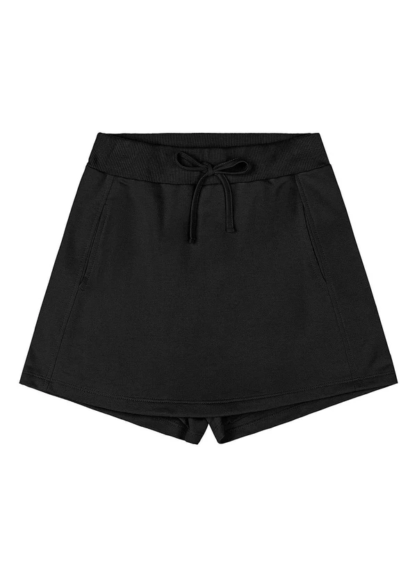 Gloss - Conjunto Blusa e Short-Saia Juvenil Preto 5