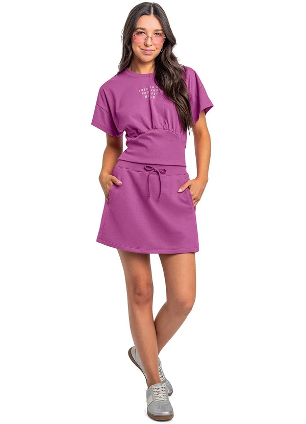 Gloss - Conjunto Blusa e Short-Saia Juvenil Roxo 3