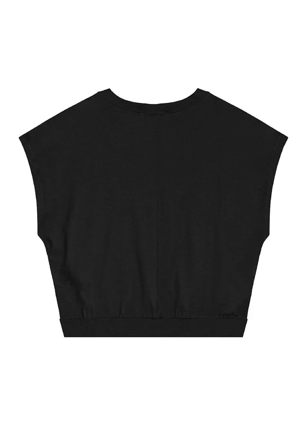 Gloss - Conjunto Blusa Short Moletom Preto 4