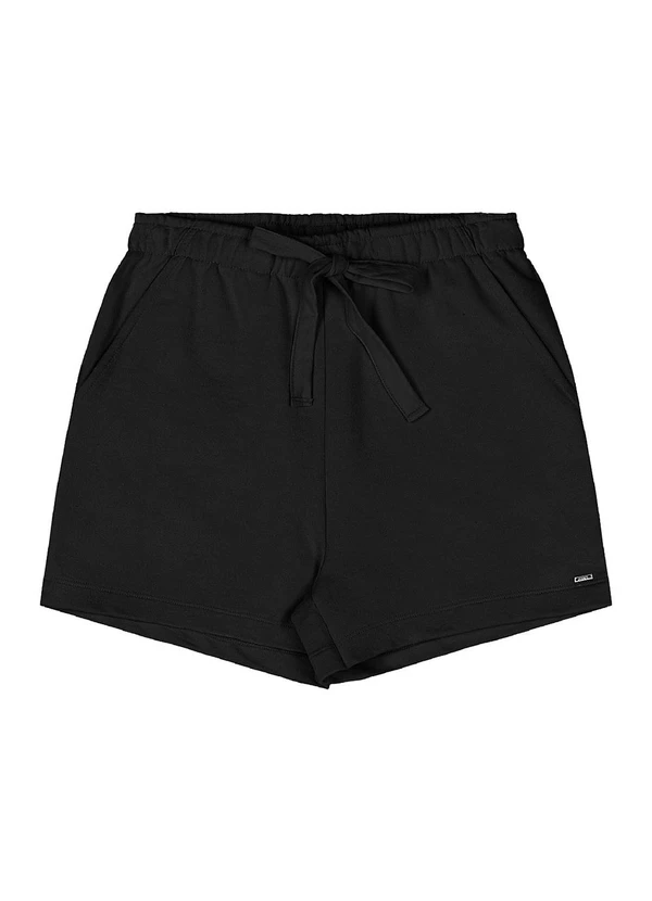 Gloss - Conjunto Blusa Short Moletom Preto 5