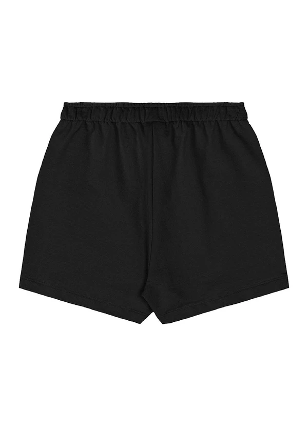 Gloss - Conjunto Blusa Short Moletom Preto 6