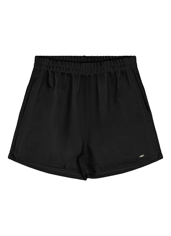 Gloss - Conjunto Blusa Short Moletom Preto 6