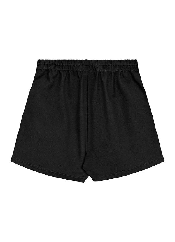 Gloss - Conjunto Blusa Short Moletom Preto 7