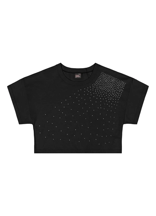 Gloss - Conjunto com Blusa e Short com Strass Preto 3