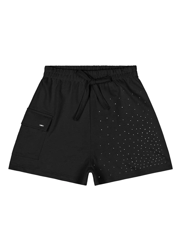 Gloss - Conjunto com Blusa e Short com Strass Preto 4