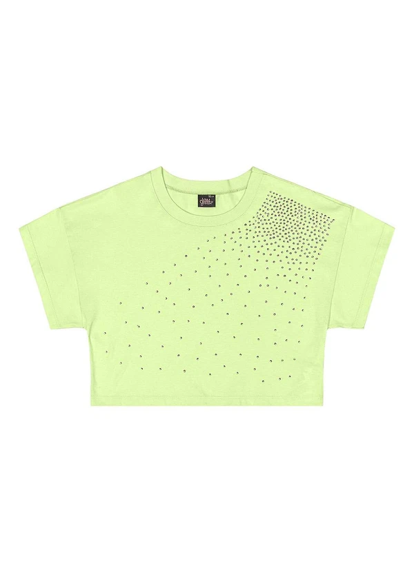 Gloss - Conjunto com Blusa e Short com Strass Verde 3