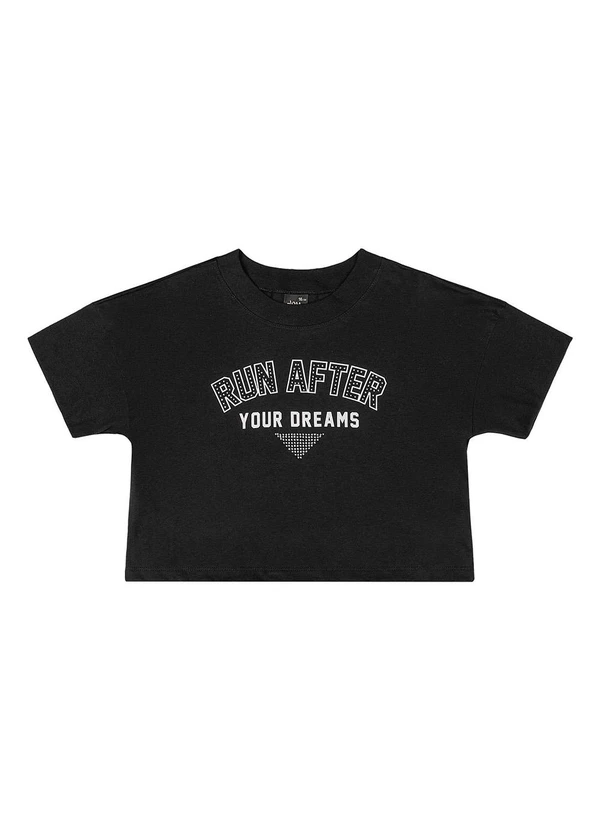 Gloss - Conjunto com Blusa e Short Juvenil Preto 3