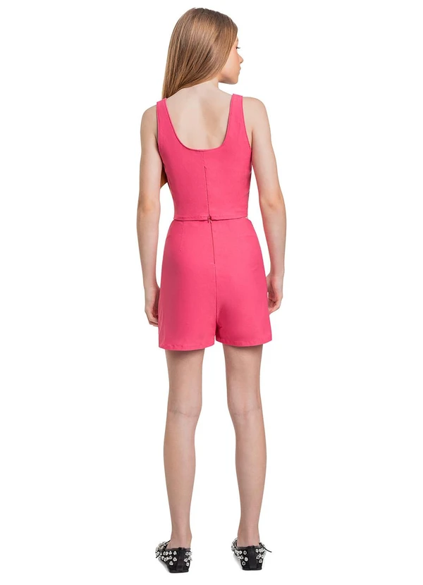 Gloss - Conjunto com Top e Short-Saia Juvenil Rosa 2