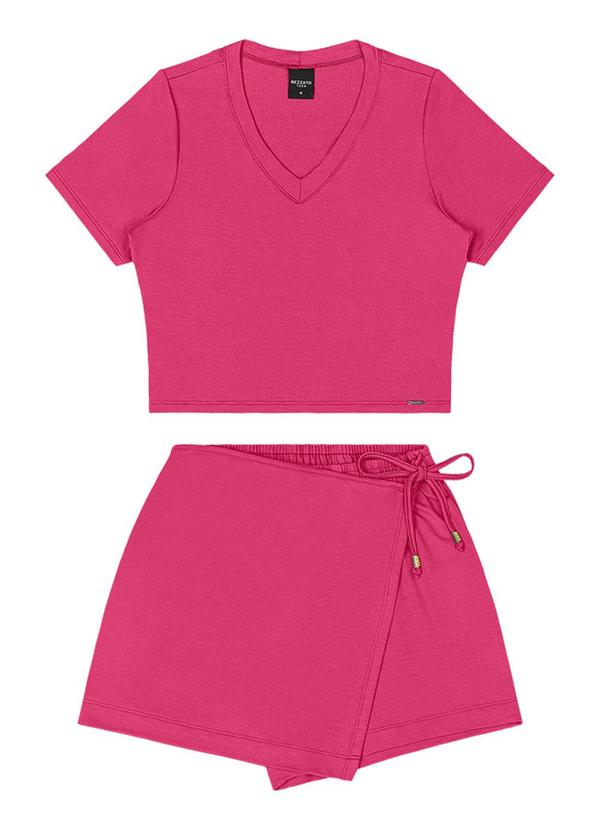 Rezzato - Conjunto com Transpasse Teen Feminino Rosa