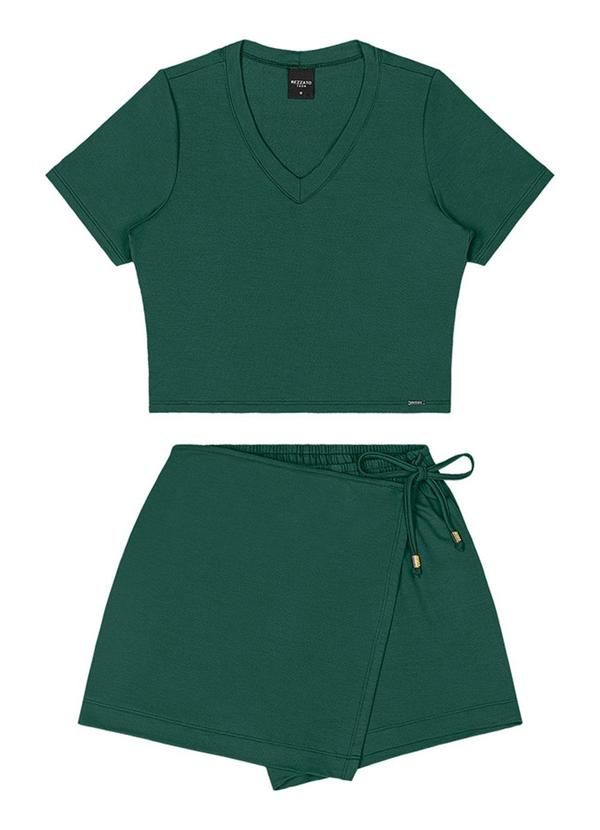 Rezzato - Conjunto com Transpasse Teen Feminino Verde