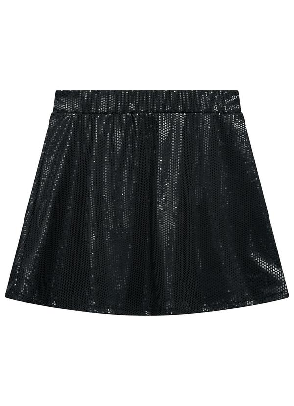 Amora - Conjunto em Paetê Teen Menina Preto 5