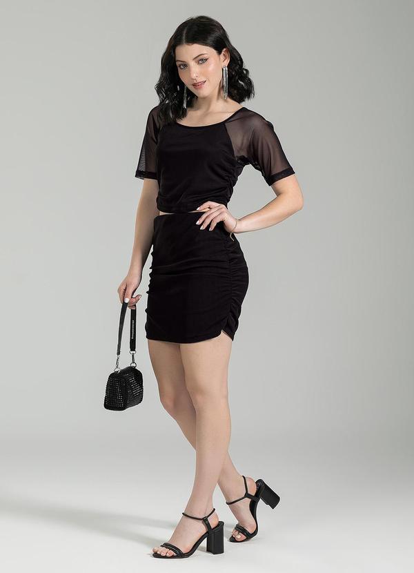 Cativa Teen - Conjunto em Viscose Preto