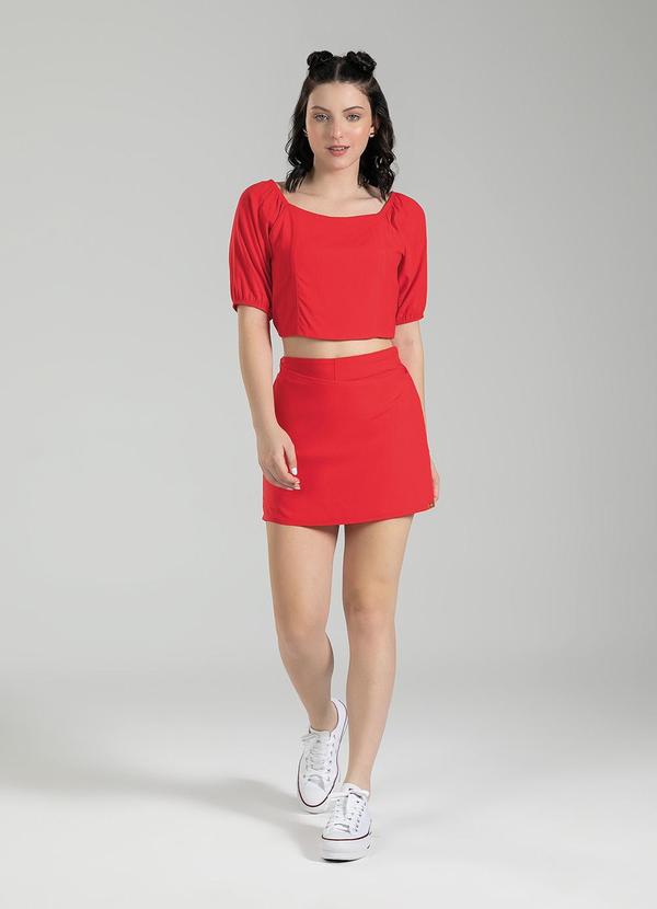 Cativa Teen - Conjunto em Viscose Vermelho 1