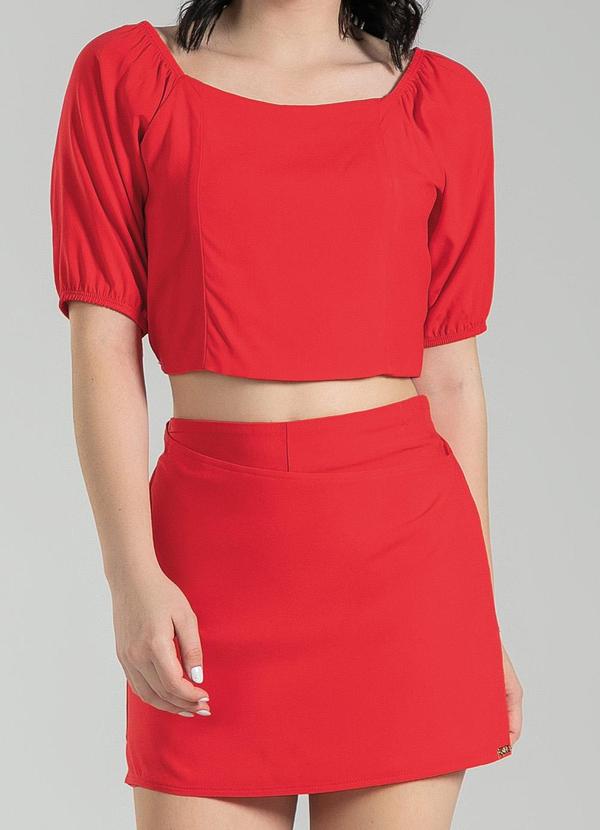 Cativa Teen - Conjunto em Viscose Vermelho 4